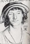 Albrecht Durer Young man with a cap Germany oil painting artist